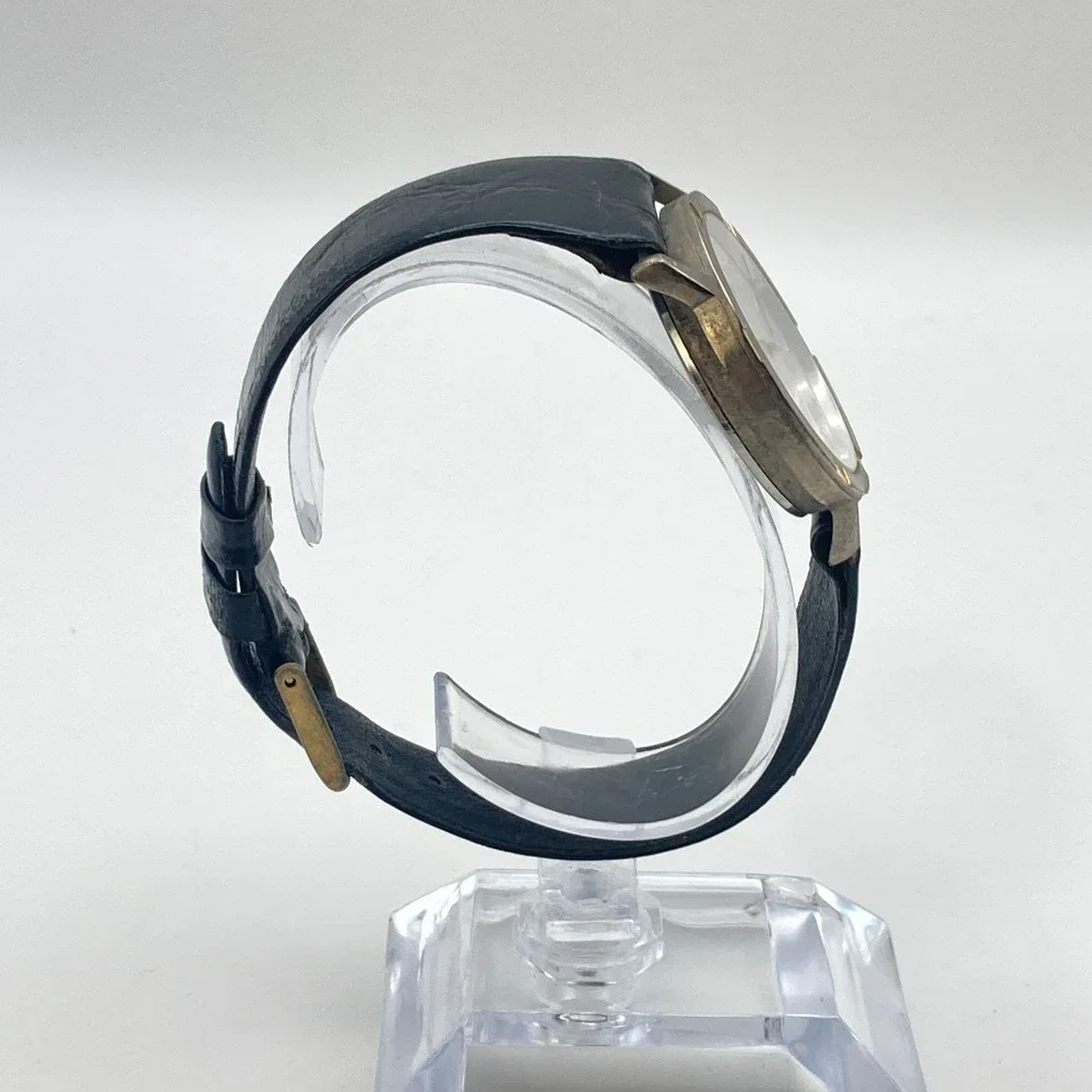 Vintage Cosmo Unisex Watch 33mm Gold Silver Tone Mens Womens New Battery 8.5